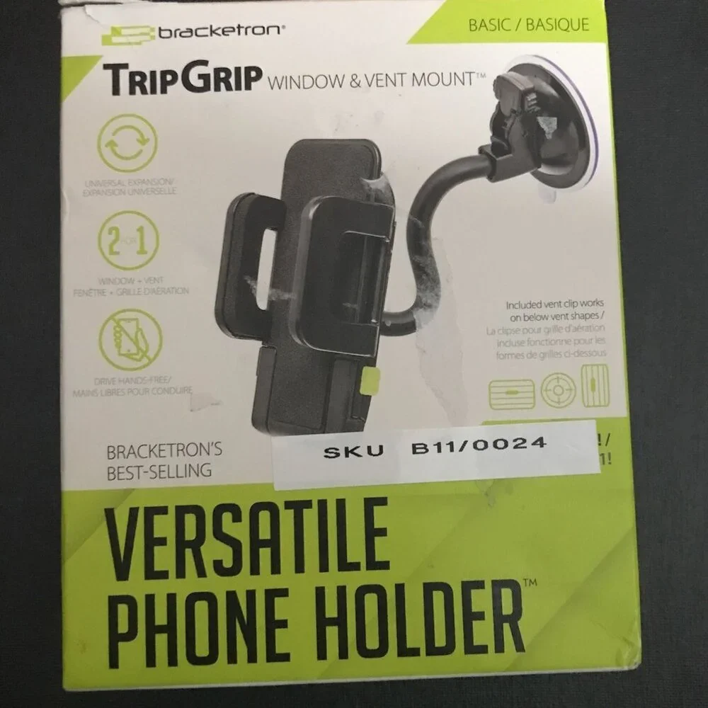 Bracketron TripGrip Window & Vent Mount - Black***OPEN BOX